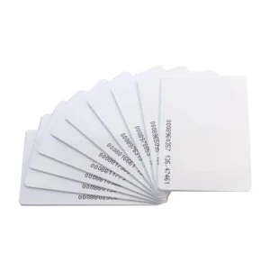 White numbered RFID cards by AskA Solution for secure and efficient business operations in Saudi Arabia.