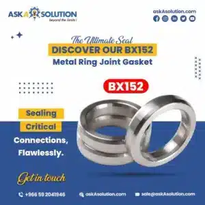 bx152 metal ring joint gasket rtj nace mr0175 asme b16.20 api 6a ss316 by aska solution saudi arabia