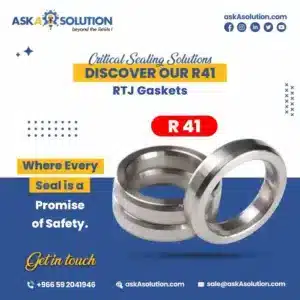 r41 metal ring joint gasket rtj nace mr0175 asme b16.20 api 6a ss316 by aska solution saudi arabia