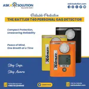rattler t40 personal single gas detector by aska solution saudi arabia