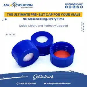 9-425mm-blue-screw-pp-caps-with-pre-slit-white-silicone-red-ptfe-bonded-liner-for-2ml-vials-pack-of-100-in-saudi-arabia-by-aska-solution