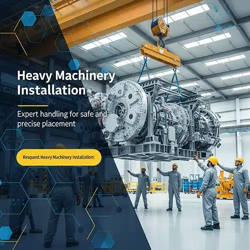 heavy machinery installation by aska solution in saudi arabia