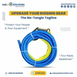no tangle blue coated tagline with snaphook in saudi arabia by aska solution