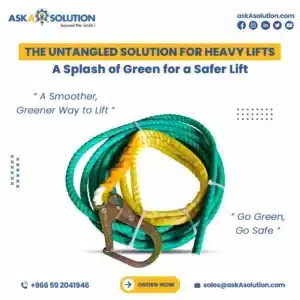 no tangle green coated tagline with snaphook in saudi arabia by aska solution