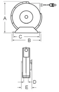 G3050 Heavy Duty Spring Retractable Grounding Reel 4 saudi arabia grounding reel dimensions