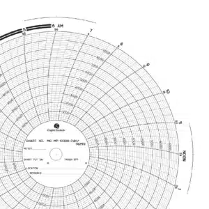 Graphic Control 11.125” Pressure Chart Recording Paper MP-10000/24HR 1 saudi arabia Graphic Controls MP-10000 24HR chart