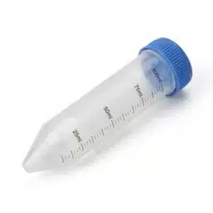 100ml polypropylene conical centrifuge tube angled view